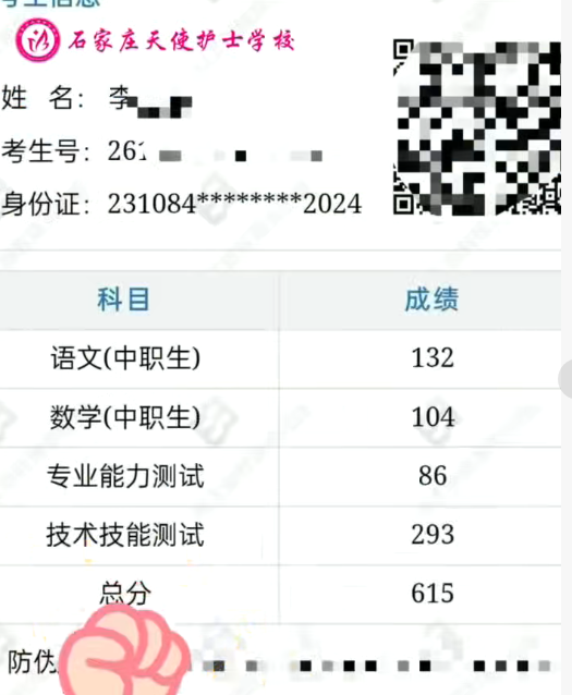 喜报|2026年石家庄天使护士学校高职单招成绩公布